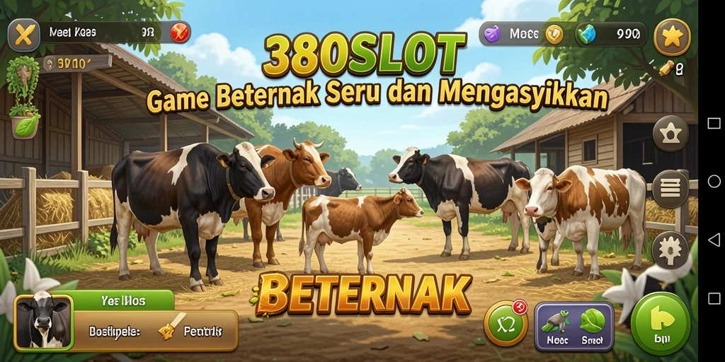 Tampilan antarmuka permainan Beternak 380SLOT yang menarik.