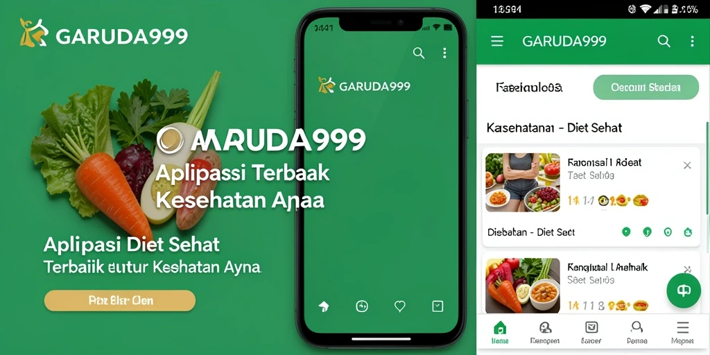 Tampilan antarmuka GARUDA999 yang sederhana dan informatif untuk Diet Sehat.