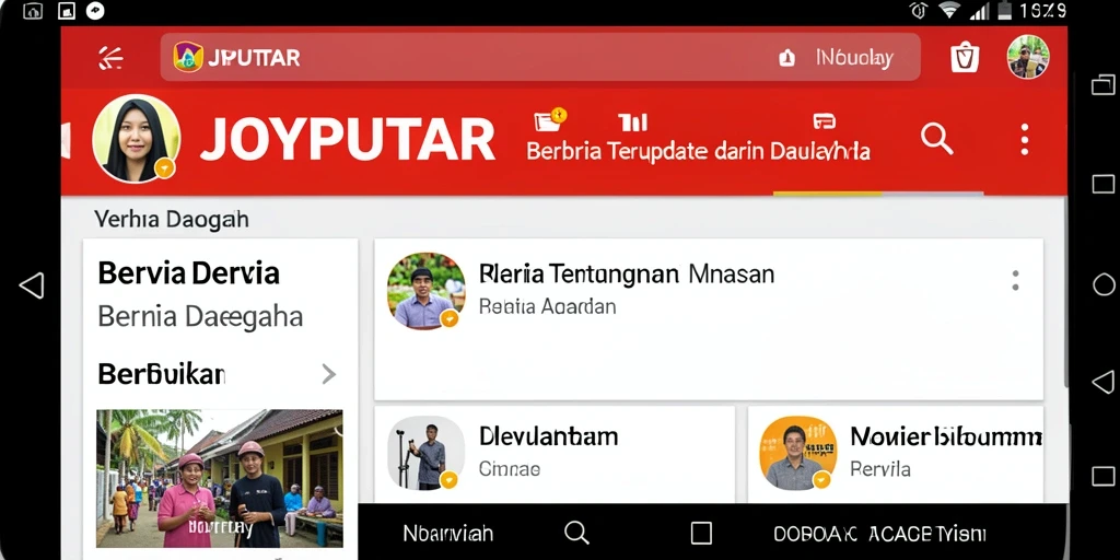 Tampilan antarmuka JOYPUTAR yang informatif dan menarik.