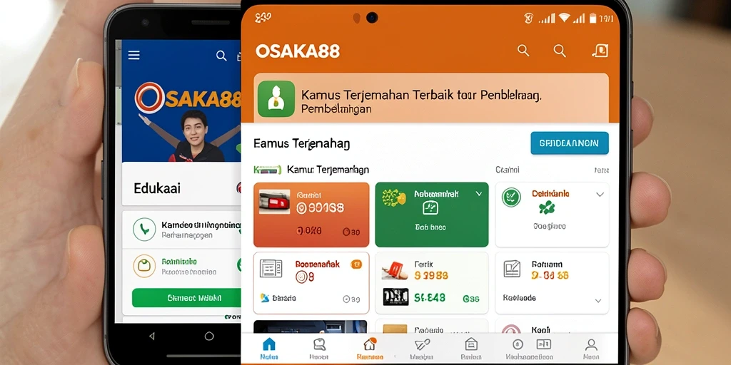 Antarmuka OSAKA88 yang sederhana dan fungsional.