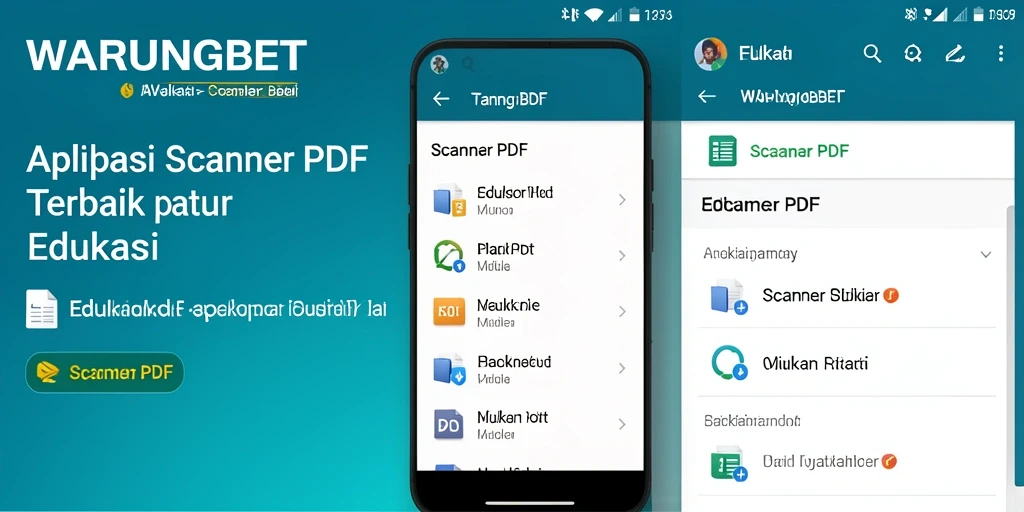 Antarmuka pengguna WARUNGBET saat melakukan scan dokumen PDF.